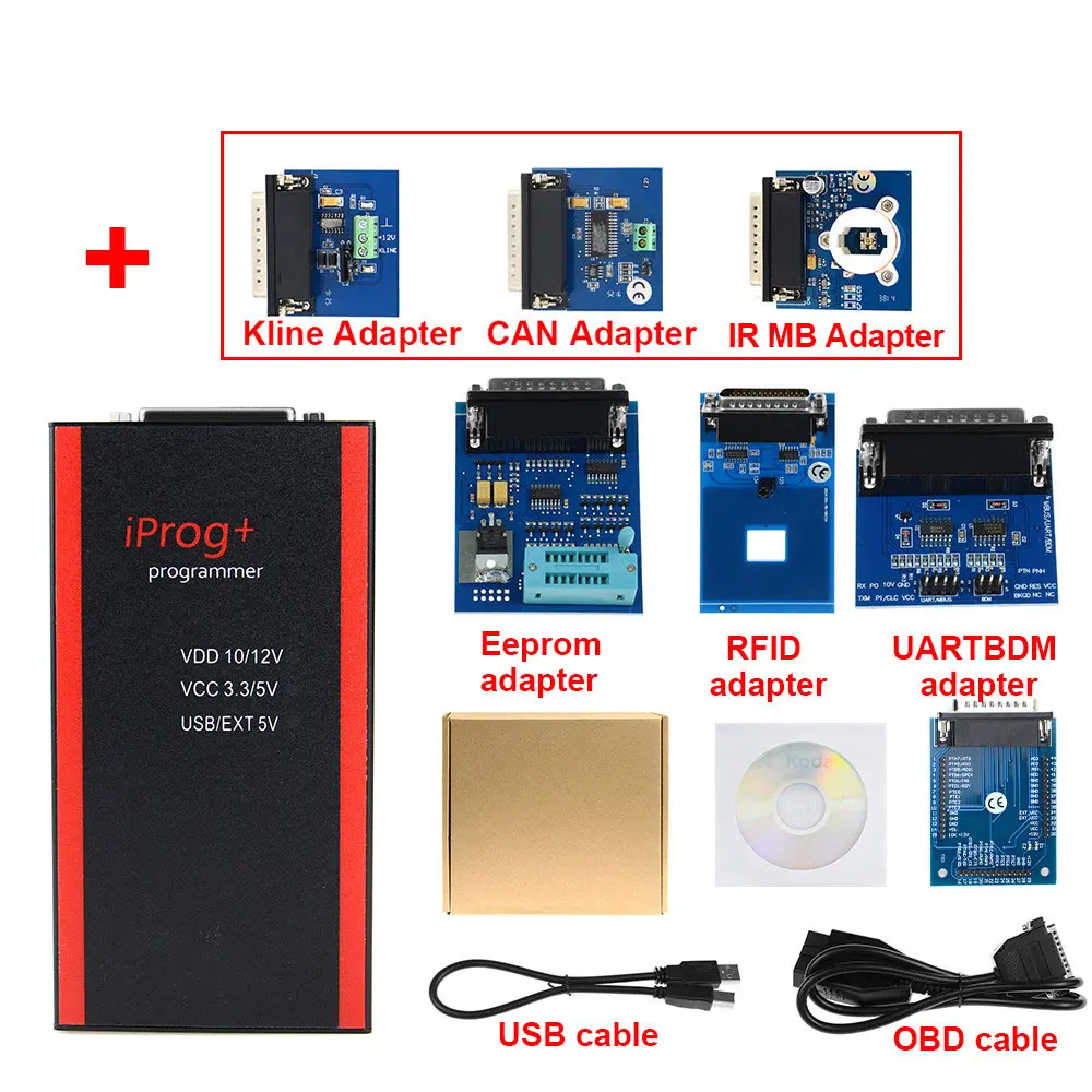 v85 Hot Iprog + Iprog Pro compatible con IMMO + correcci&oacute;n de kilometraje reinicio de Air`bag hasta el a&ntilde;o car car diagnostic device