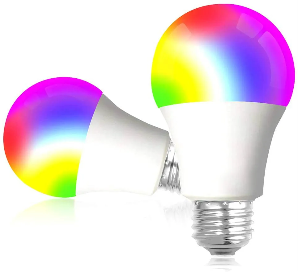 

Smart WiFi Alexa Light Bulbs, LED RGB Color Changing Bulbs, Works with Alexa, Echo, Google Home Siri, 2.4GHz WiFi Only No Bridge