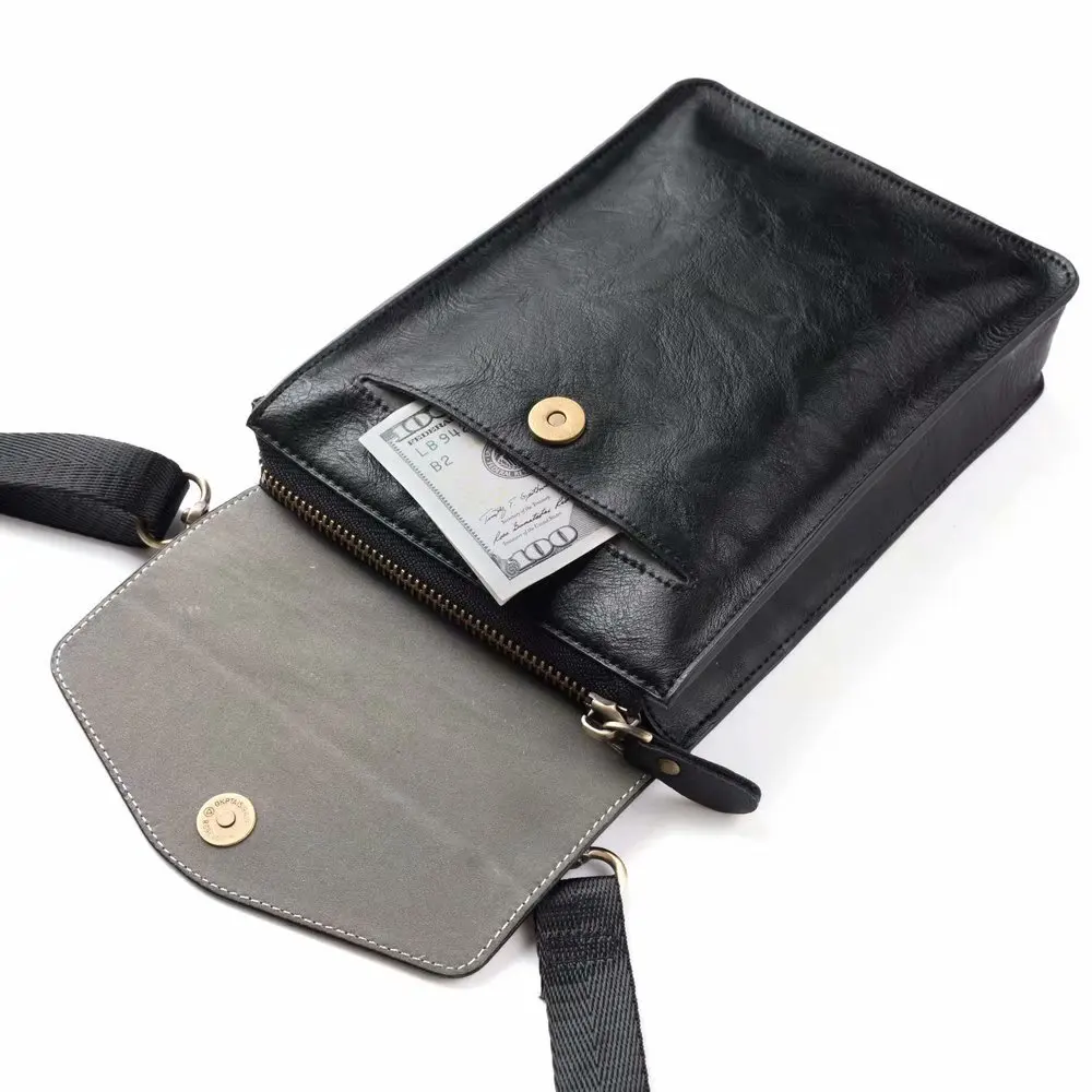 New style leather simple mobile phone waist bag for HTC Rhyme Chacha sensation Wildfire S Desire lncredible Universal case | Мобильные