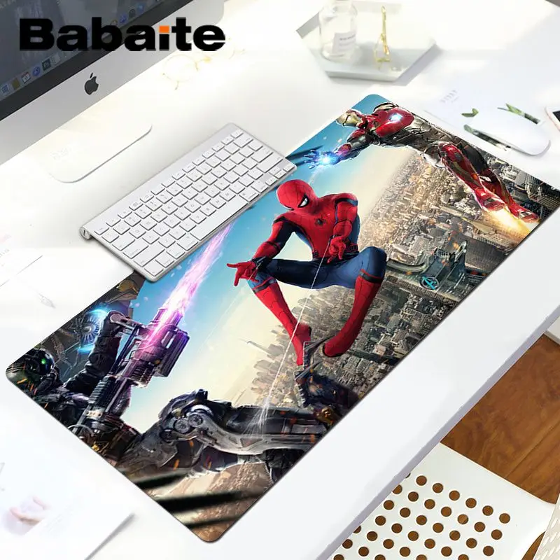 Babaite Нескользящие ПК Marvel Человек-паук геймер игровые коврики коврик для мыши ноутбук игровой Lockedge мыши коврик для мыши игровой коврик для мыши