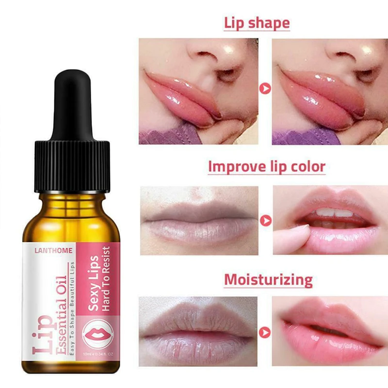 

Lips Care Lip Essential Oil Lip Plumper Increase Natural Moisturizing NourishLip Elasticity Reduce Fine Lines make up 10ML