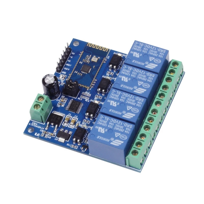 12V 4CH дистанционного Управление переключатель Bluetooth релейный модуль для андроид