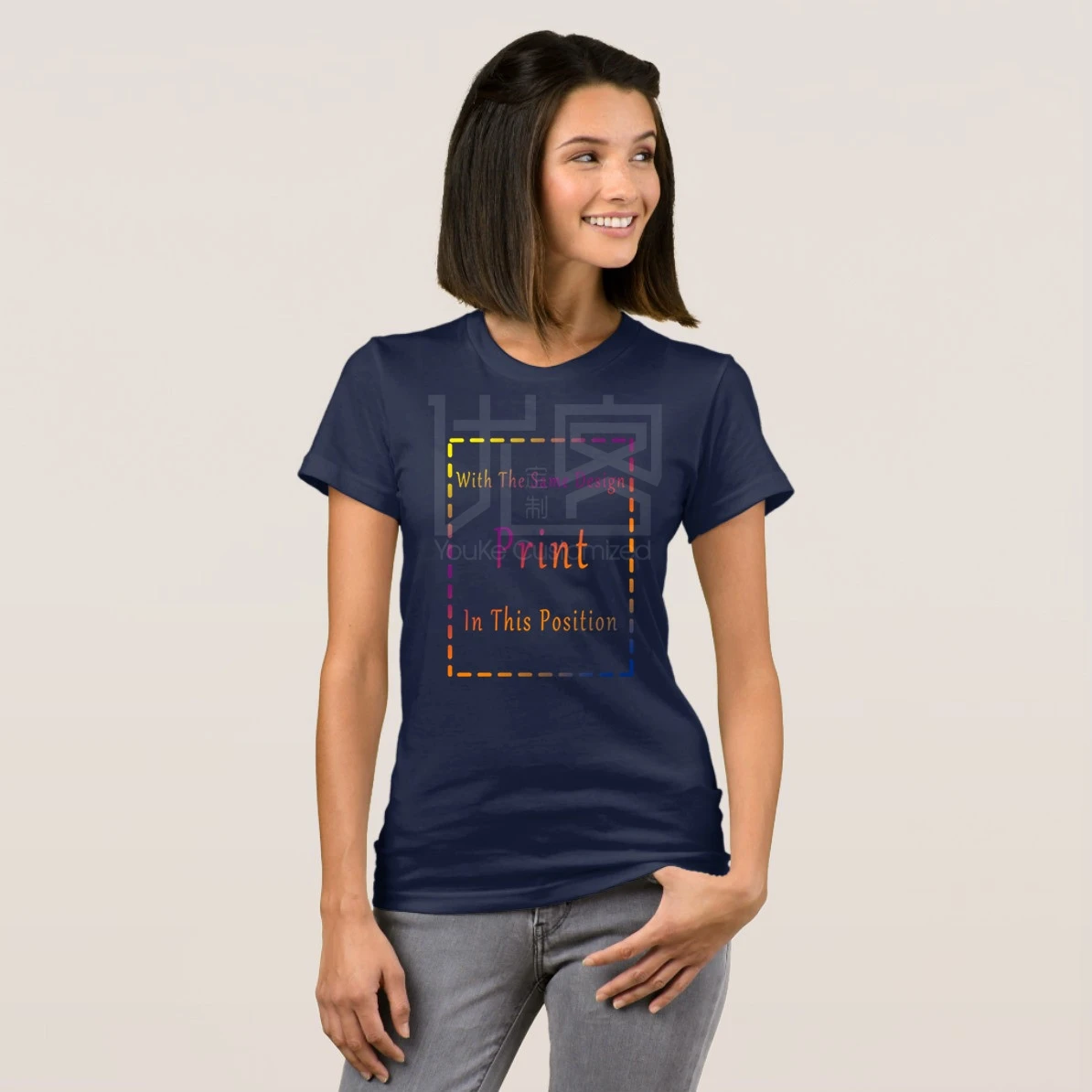 women navy Led Zeppelin US Тур 75 усиленная футболка унисекс - Цвет: women navy
