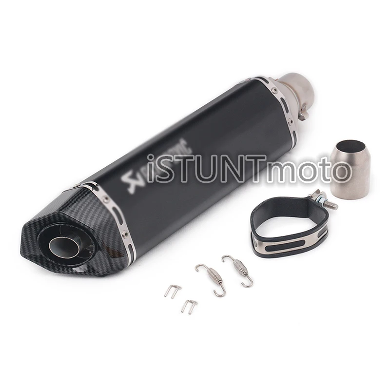 Akrapovic Универсальный мотоциклетный выхлоп Escape модифицированный Кроссовый глушитель для CBR250 CB600 MT07 CBR650F ATV Dirt Pit Bike - Цвет: 470MM C
