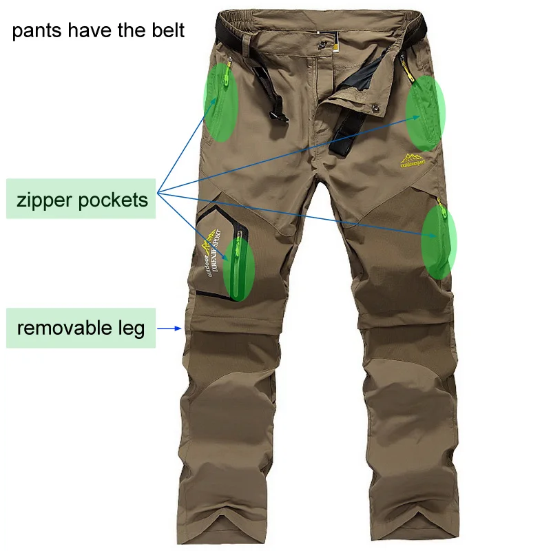Loclimb Outdoor Hiking Pants Men 