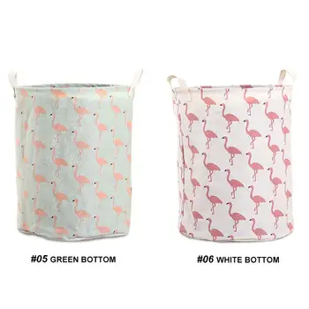 

Fashion Storage Bucket PE Coating Tissue Waterproof Office Sundries Receiving Barrel Storage Bag Cotton Linen Desktop Household