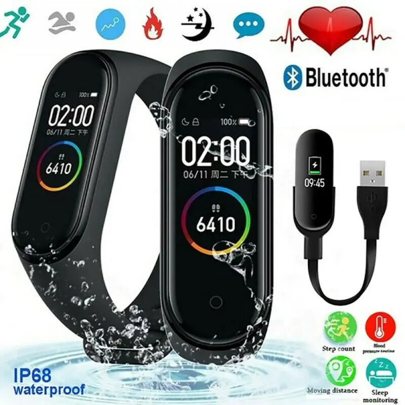 

For Xiaomi Band 4 M4 bluetooth 5.0 Smart Watch Sport Wristband Bracelet
