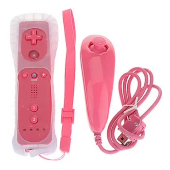 

2 In 1 Wireless Controle Built In Remote Controller for Nintend Wii Bluetooth Remote ForWii Game Accessories Without Motion Plus