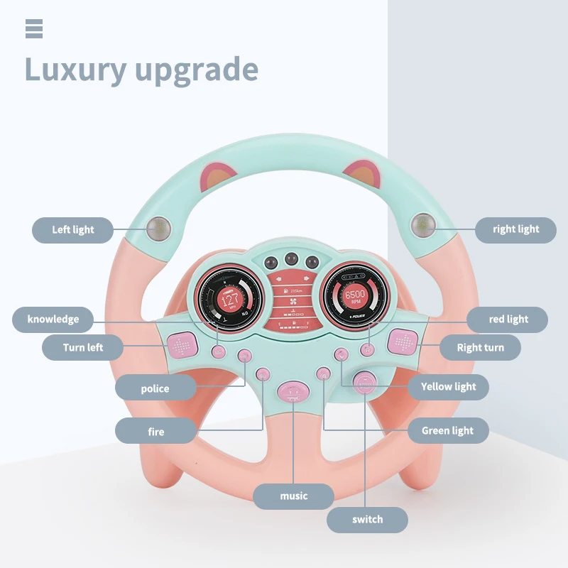 Children's Toy Simulation Copilots Steering Wheel Toys Car Remote Control Toys Early Education Learning Sounding Toys Kids Gifts Children's Toy Simulation Copilots Steering Wheel Toys Car Remote Control Toys Early Education Learning Sounding Toys Kids Gifts