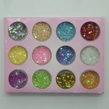 Better Think Nail Ornament 12 Цветов Блестки Маникюр Стикер s Икра наклейки для ногтей маникюра Мерцающий Порошок