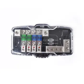 

Car Audio Stereo Distribution Fuse Block ANL Fuse Holder 0/4ga 4 Way Fuses Box Block 30A 60A Universal Car Accessories