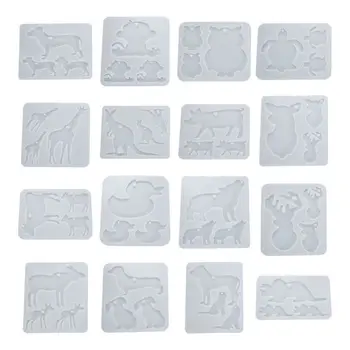 

Resin Crystal Epoxy Mold Decoration Pendant Keychain Casting Silicone Mould DIY Crafts Making Tool