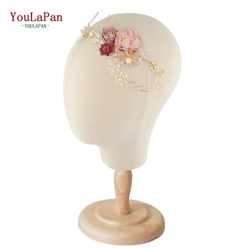 

YouLaPan HP190 Flower Headband Bridal Tiaras Hair Jewelry 2019 Western Wedding Fashion Headdress Floral Pearl Hair Accessories