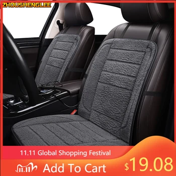 

ZHOUSHENGLEE 12V Heated car seat cover for Ford all models kuga fiesta mondeo fusion focus ranger Everest Taurus Ecosport Winter