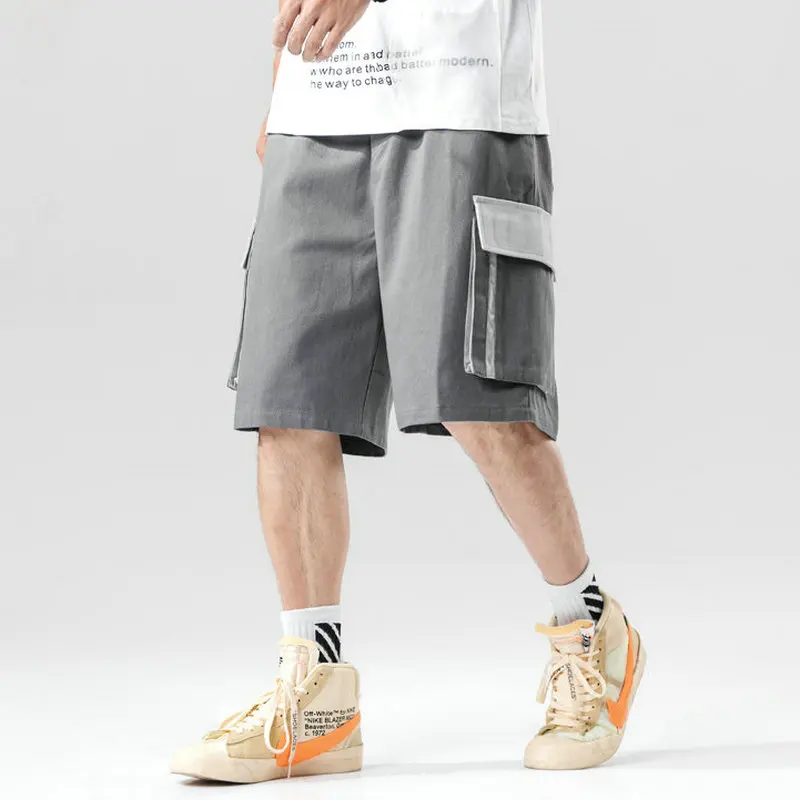 Новинка, красивые летние шорты, мужские повседневные шорты Карго, мужские шорты s, Pantalon, Hombre, уличная одежда, много карманов, длина до колен, шорты для мужчин