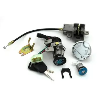

GY6 49 50cc Ignition Switch Key Lock Gas Tank Cap Set for Scooter Moped TaoTao Peace Roketa Jonway NST Tank