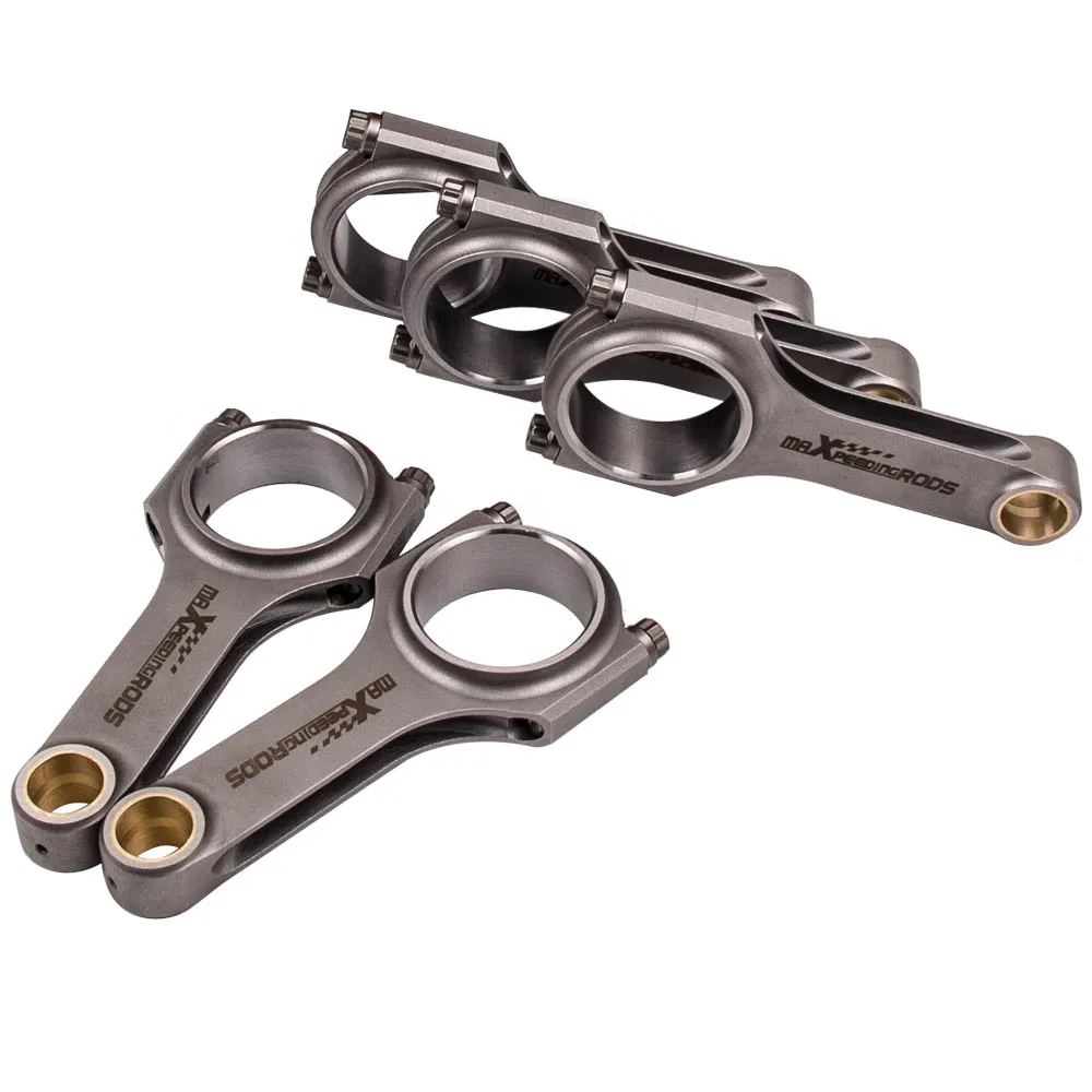 143mm Connecting Rods Conrod For Volvo S60 R 2.5L Bielle Pleuel + ARP 2000 Bolts 800HP 4340 EN24 Racing Con Piston Balanced |