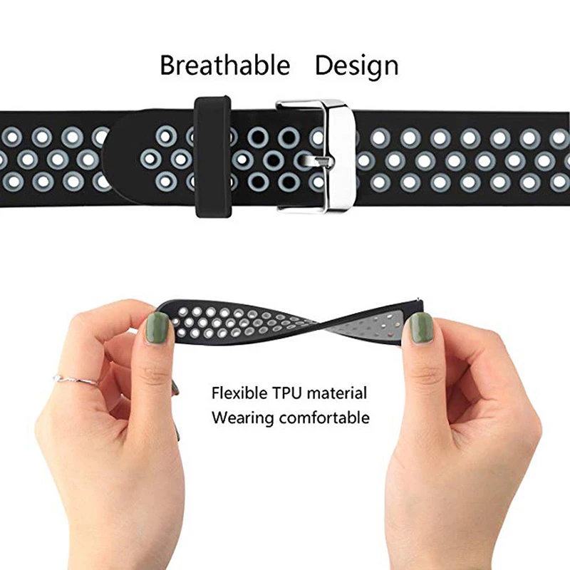 Mayitr Fashion Colorful Replacement Silicone Sport Wrist Band Strap for Samsung Galaxy Watch 42mm/46mm Bracelet Watchband Hot