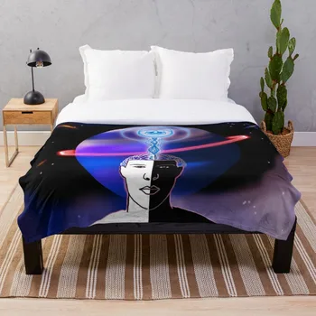 

Brain Relativistic Jet Throw Blanket Soft Sherpa Blanket Bed Sheet Single Knee Blanket Office Nap Blanket