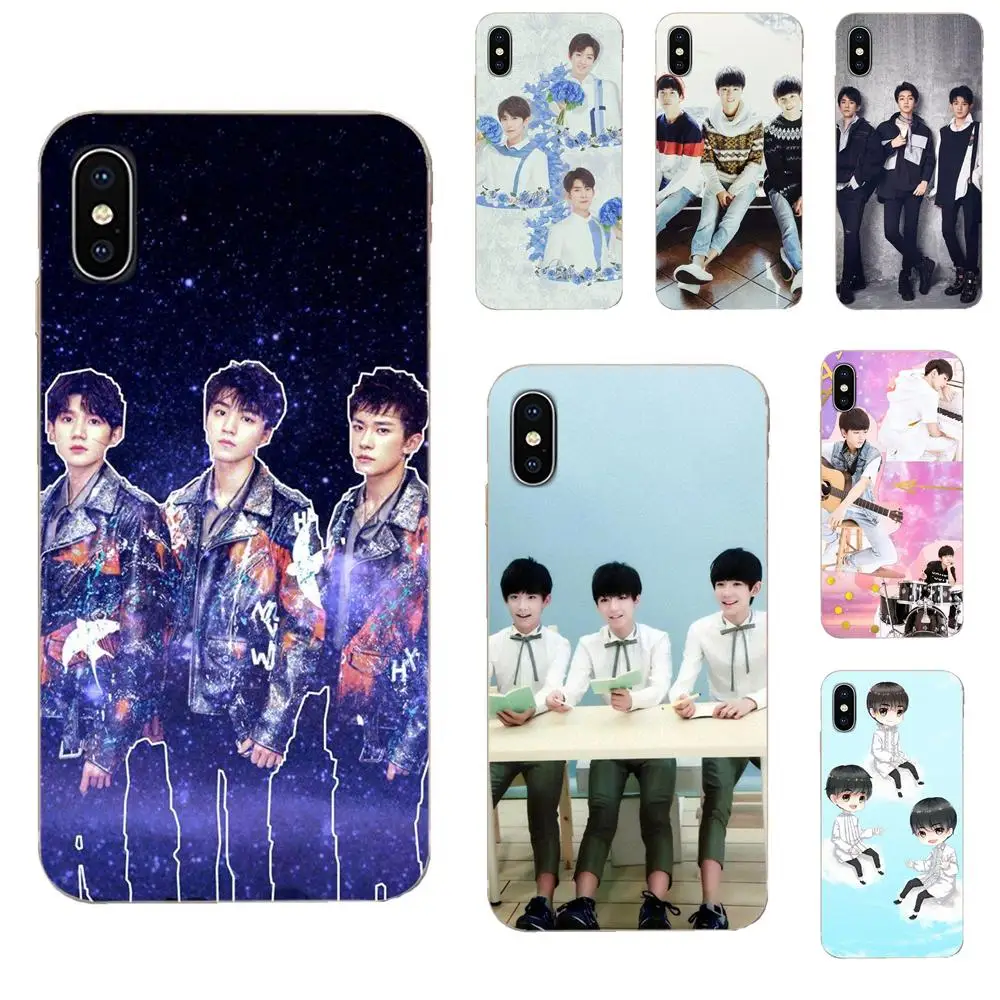 Силиконовый чехол Tfboys для Samsung Galaxy A51 A71 A81 A90 5G A91 A01 S11 S11E S20 Plus | Мобильные телефоны и