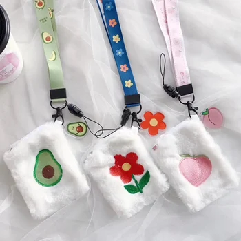 

Cartoon Cute Soft Plush Earphone Bag Headphone Cover Protective Carrying Case Headset Desktop Organizer for Travel Outdoor