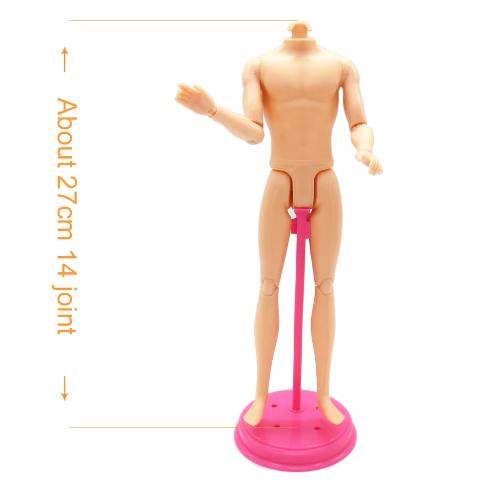 01 Мужская голая 11 шарнирная Подвижная кукла тело для Кена кукла DIY Toys26cm 14 подвижная шарнирная кукла тело Кен 1/6 мужской мужчина голый - Цвет: 01