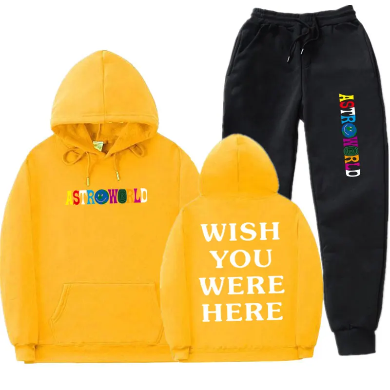 Трэвисс Скотт ASTROWORLD WISH YOU WAS HERE толстовки модные буквы ASTROWORLD Толстовка уличная Мужская Женская Толстовка костюм с капюшоном