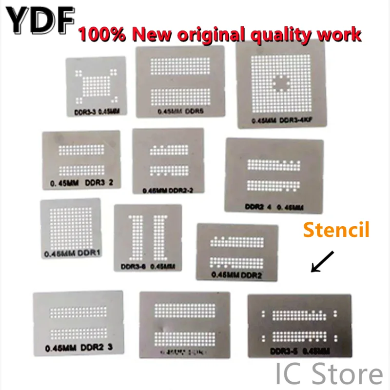 Memory Direct Heat BGA Reballing Stencils Template Holder Jig For