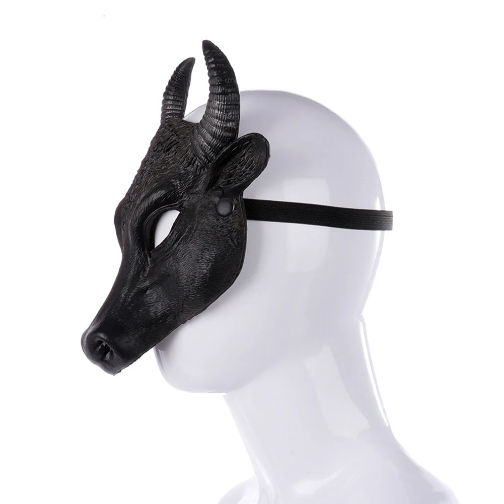 Костюм на Хэллоуин маски косплей страшная голова буйвола маска для взрослых реквизит для украшения вечеринки жуткий аксессуар