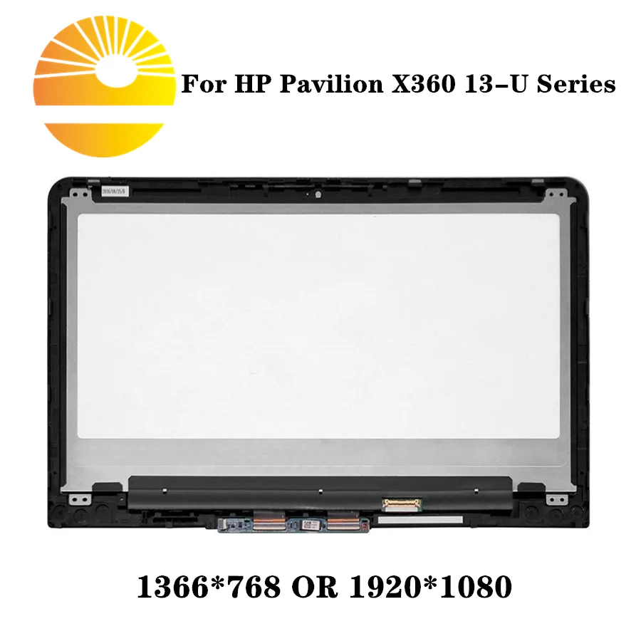13," светодиодный Дисплей монтируемым дигитайзером+ ободок для hp павильон X360 13-U 13T-U100 13-U102NR