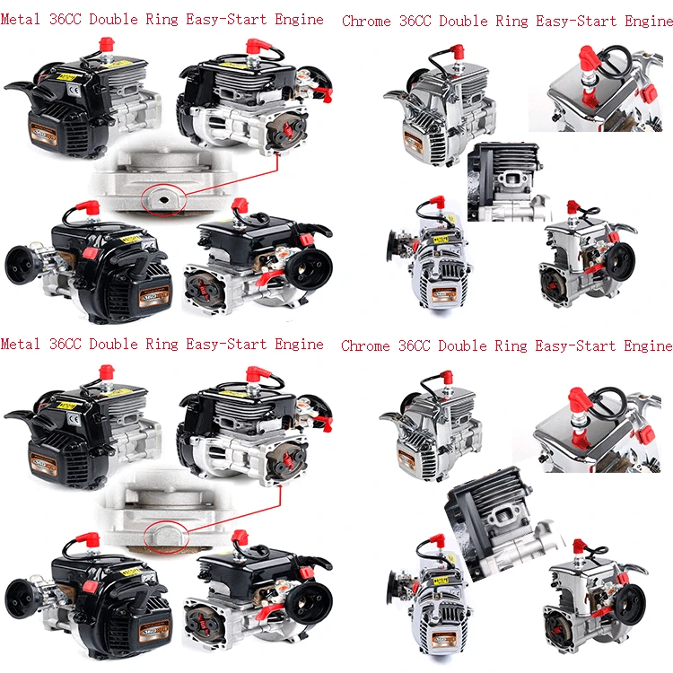 36CC двойное кольцо 4 hloe легкий запуск двигателя для 1/5 HPI ROVAN км MCD GTB DDT ③ BAJA LOSI 5IVE T GoPed RedCat RC запчасти для автомобилей