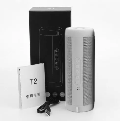 Gray Водонепроницаемый Bluetooth музыкальный бас-динамик портативный открытый светодиодный фонарь Беспроводная колонка громкий динамик с TF картой fm-радио Aux вход - Цвет: Gray
