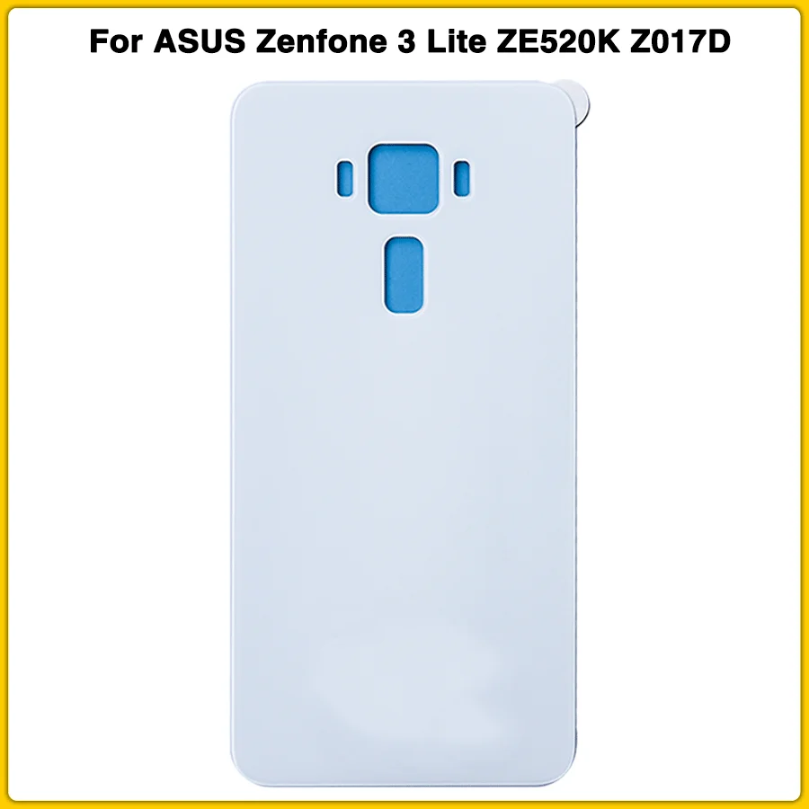 White Чехол на заднюю панель ZE520KL для ASUS Zenfone 3 Lite ZE520KL Z017D Z017DA Z017DB, задняя крышка на батарейку, задняя крышка на дверь - Цвет: White