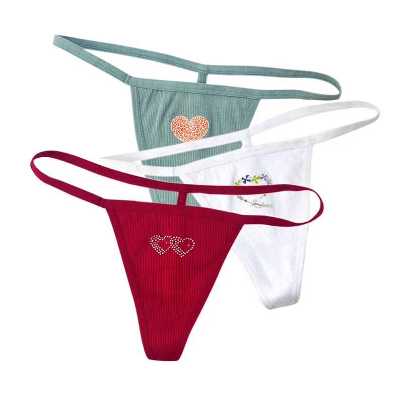 Best Sale Seamless Women Thongs Female Sexy Lace G-String Low Waist Panties Cotton Underwear Printed T-Back Girls NK2117 | Женская