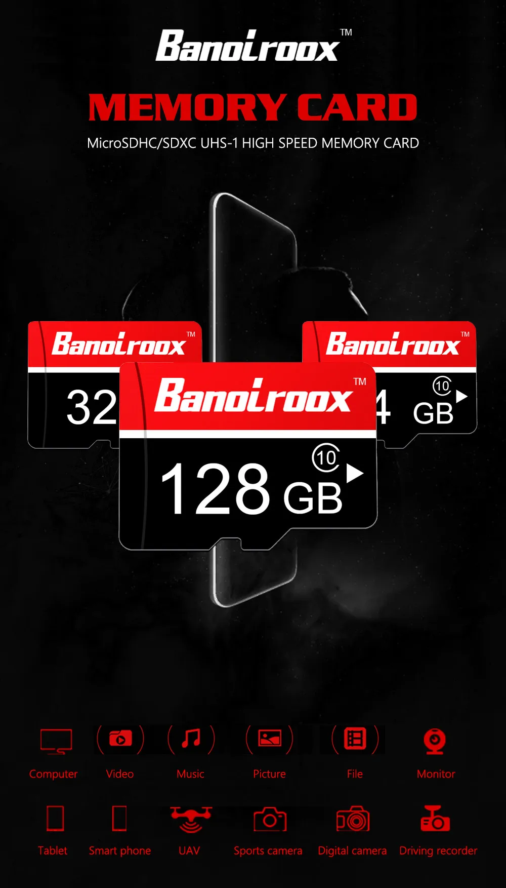Высококачественная флеш-карта памяти sd 8 ГБ 16 ГБ 32 ГБ класс 10 SDHC/SDXC Microsd 64 Гб 128 ГБ tarjeta micro sd карта Cartao de memoria
