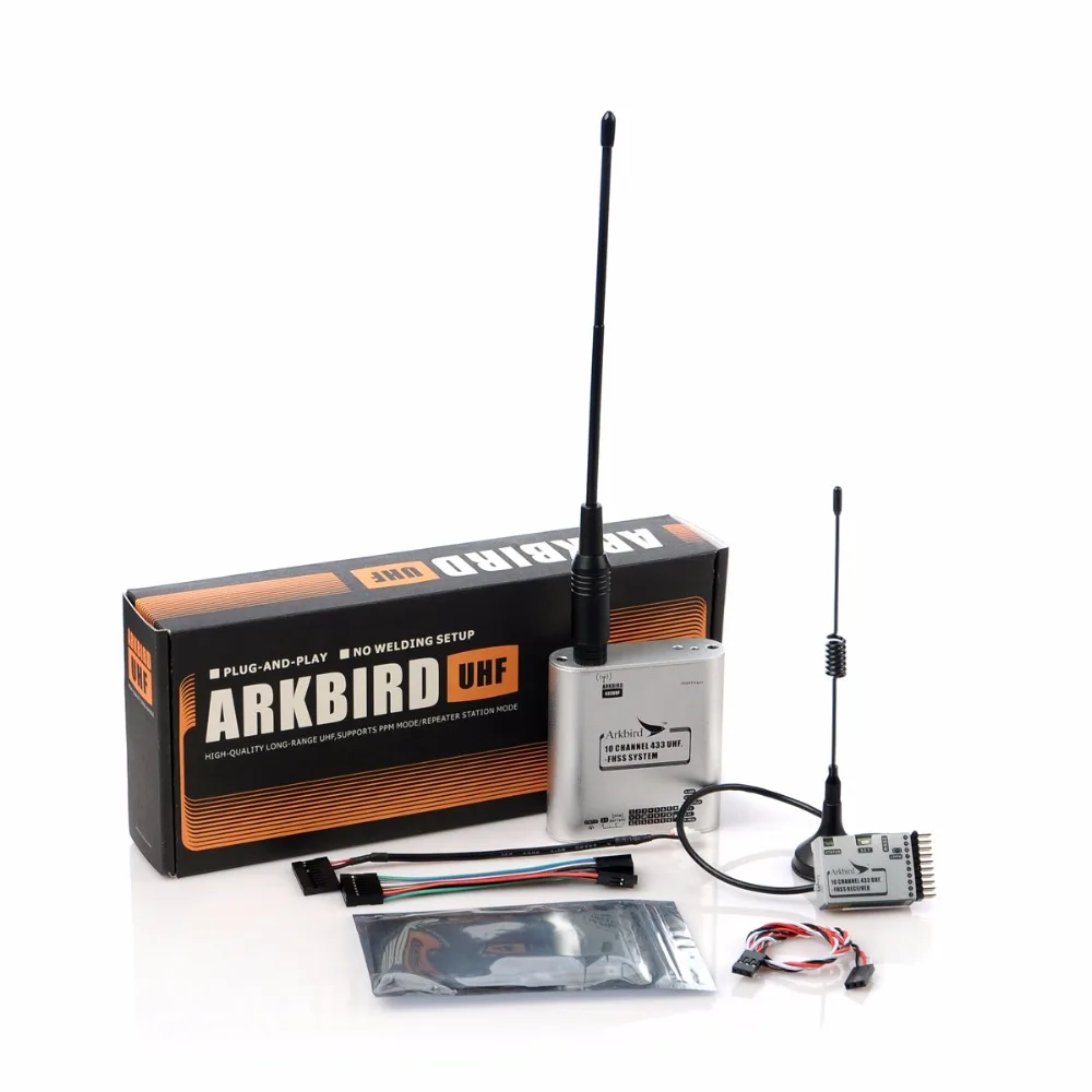 Arkbird 433MHz 10-Channels FPV LRS UHF Fhss Transmitter System / Receiver TX+RX Set For Futaba/APM/PIX Flight Contol Rc Drone