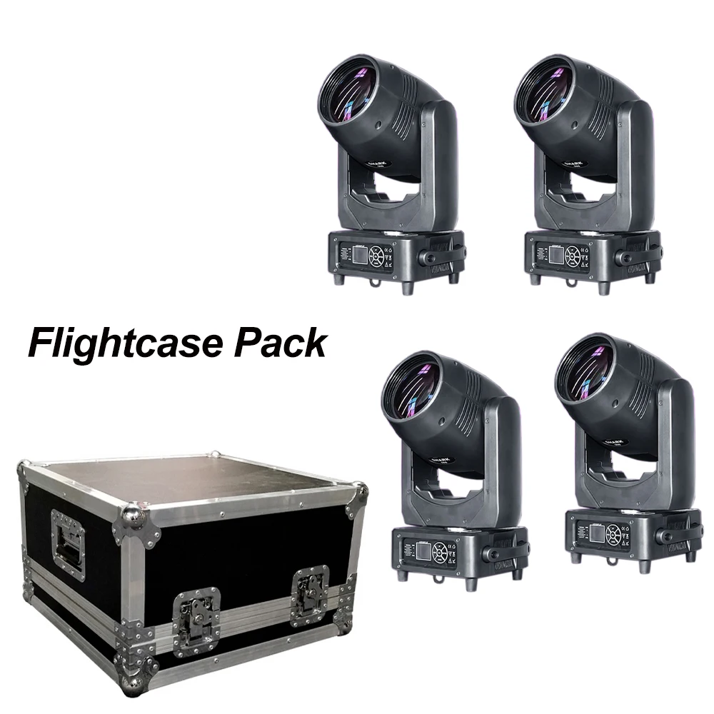 Flight Case Pack RDM 295 Вт Профессиональный движущаяся головка светильник луч Спот сценическое освещение музыка вечерние светильник ing Effect Dj оборудование движущаяся головка луч светильник - Цвет: Flight Case Pack
