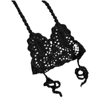 2021 New Summer Fashion Kids Girl Swimsuit Crochet Straps Bikini Swimwear Outfit Top Clothing Girls Swimwear Baby Solid Romper 2