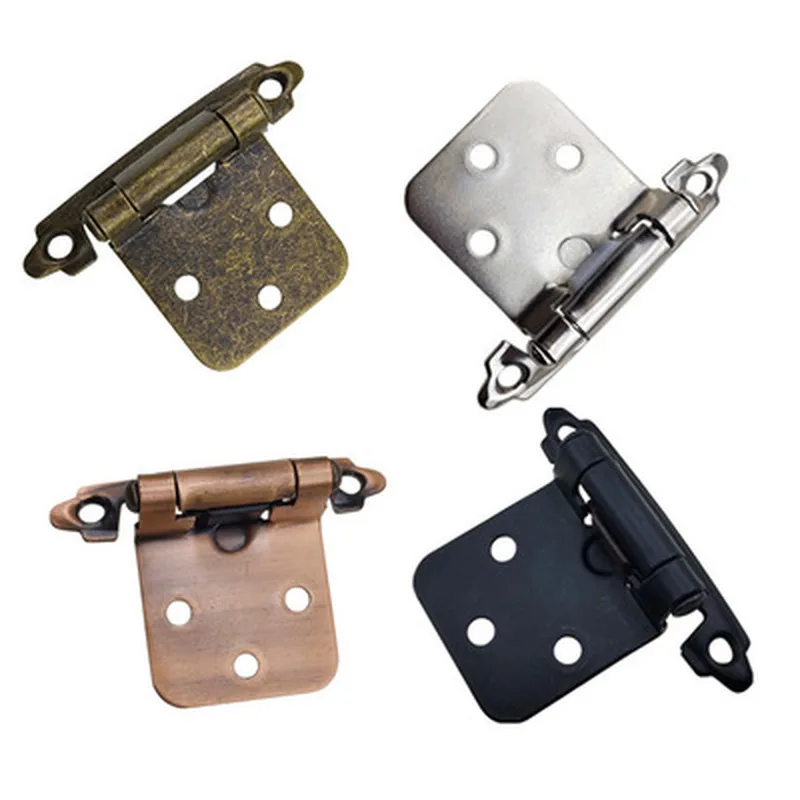 

10pcs Iron Spring Hinge Cabinet Door Damper Buffer Straight Arm Self-closing for Cupboard Furniture Hardware Accessories