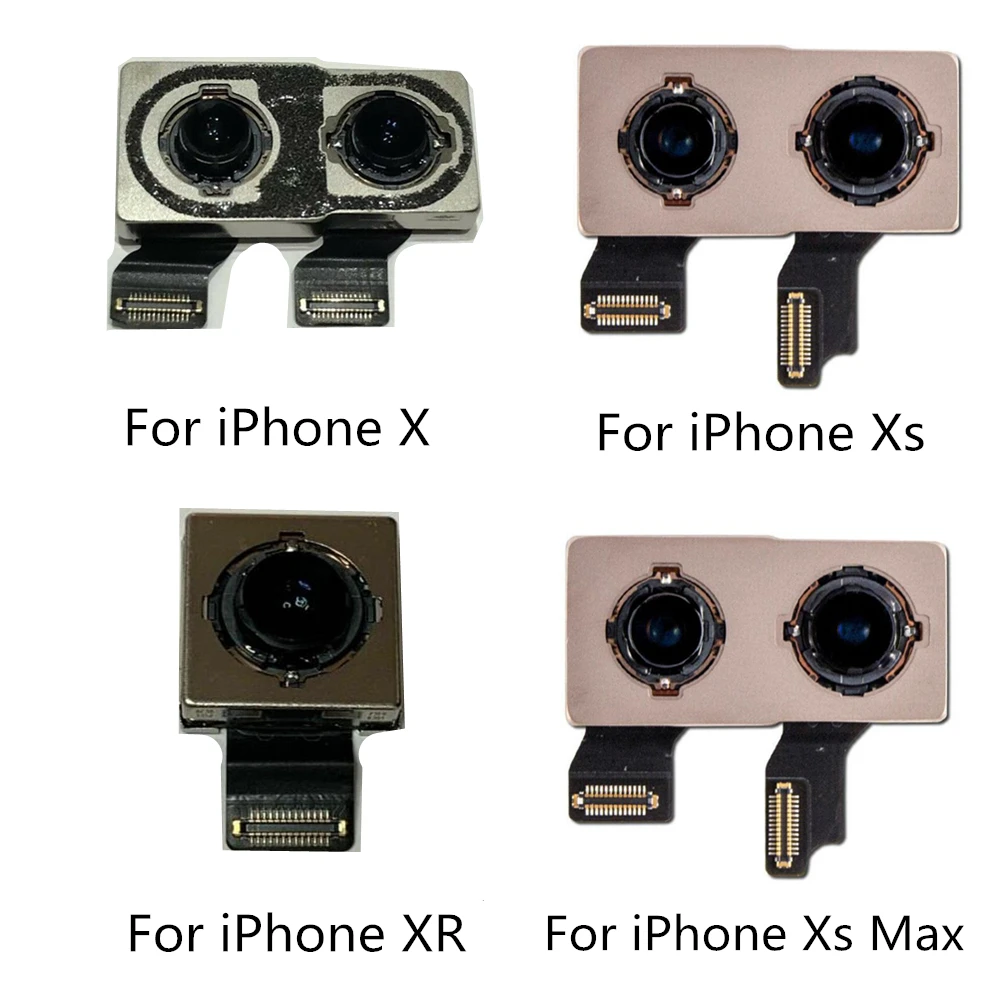 

Back Main Camera For iPhone X Camera XS Camera XS max Back Camera Rear Main Lens Flex cable Replacement parts For iPhone Camera