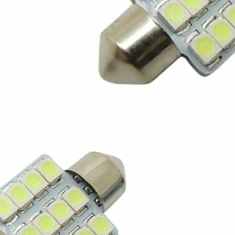 10 шт. салона Купол Карта двери светильник синий 31 мм 12 SMD светодиодный 5050 лампы накаливания светильник s для чтения светильник двери светильник хвост светильник