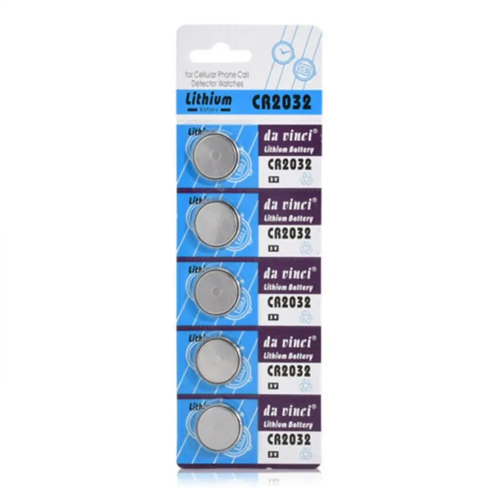 

5pcs Universal 3V Coin Cell Button Battery Lithium Battery Environmental Friendly Battery CR2032 Button Battery