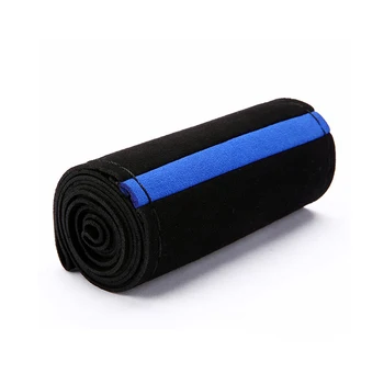 

Replacement Steering Wheel Cover 15\" Universal Black+Blue Protector Suede