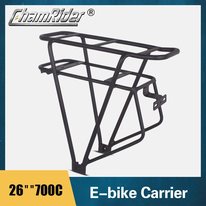 Bike Luggage Rack Double Layer Black 26inch 28inch 700c Bicycle Battery