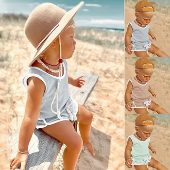 

детская одежда Summer Toddler Baby Girls Boys Clothes Vest Top T-shirt Shorts Solid Outfit baby girl clothes kids clothes