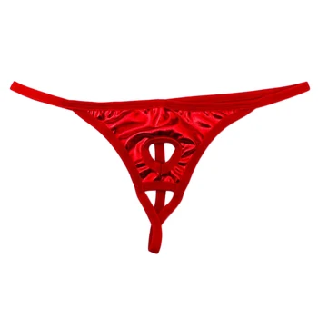 

Man Sexy Comfy Novelty Stretchy See-through Pouch G-string Thong Shorts