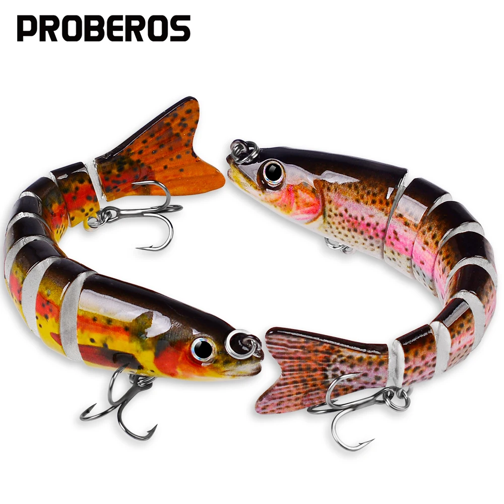 PROBEROS Hard Swimbait 8 Sections Fishing Lure 12.5cm 18.5g Fishing