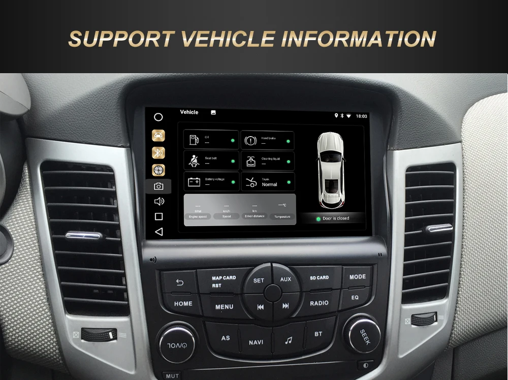 " ips Android 9,0 Carplay для Chevrolet Cruze 2008 2009 2010 2011 Авто Радио FM gps навигация DSP аудио видео плеер TDA7850