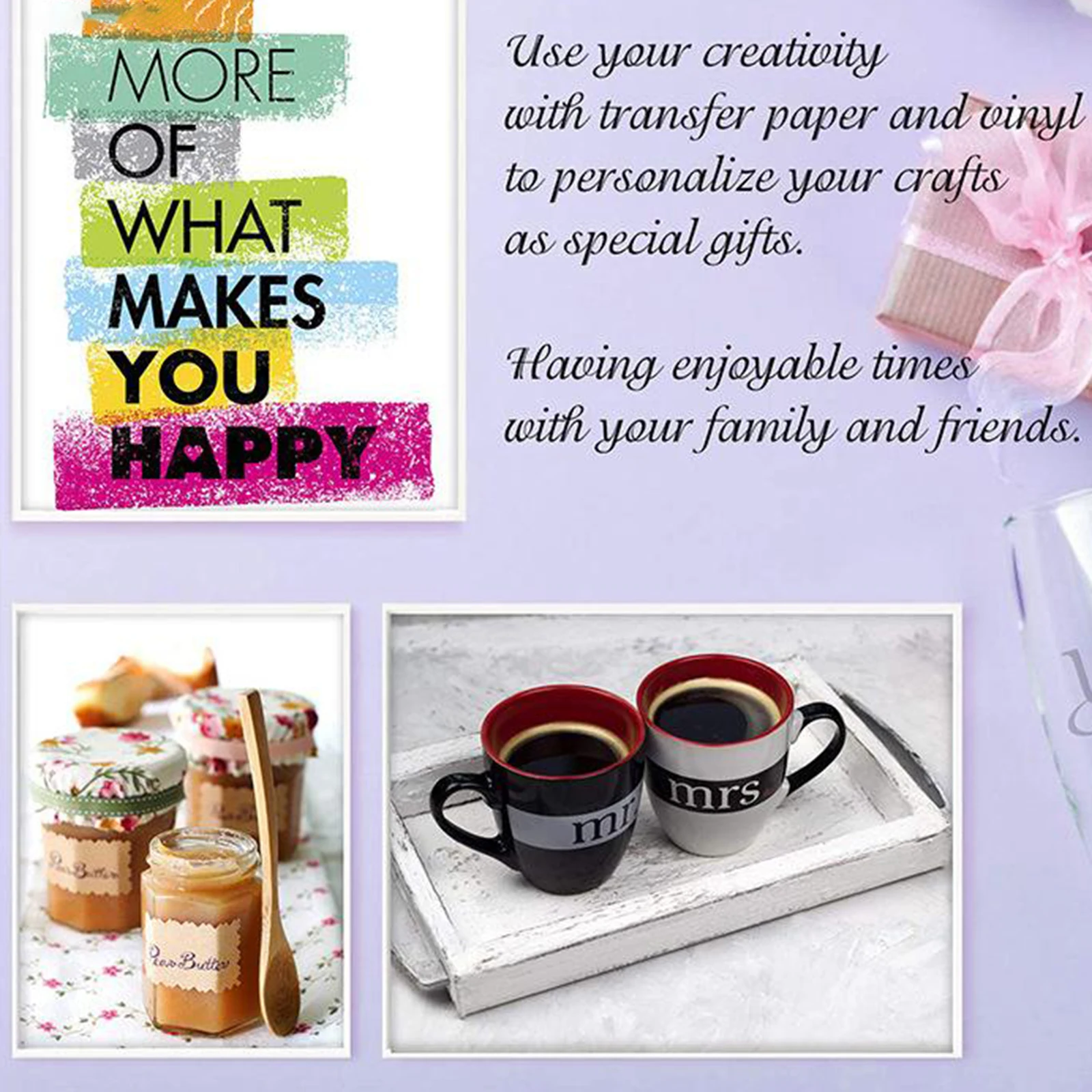 Vinyl Transfer Tape Roll (12” x 3.28 Feet) Clear Vinyl Transfer Paper for Silhouette Cameo Crafts with Blue Alignment Grid