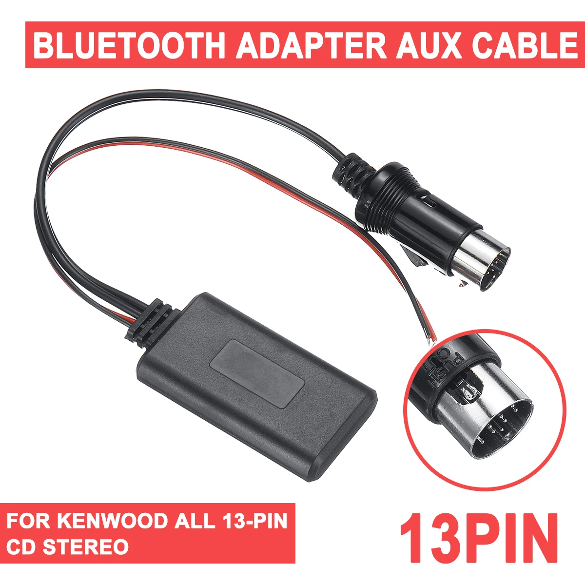 Аудио Aux кабель адаптер приемник для всех автомобилей Kenwood bluetooth модуль 13